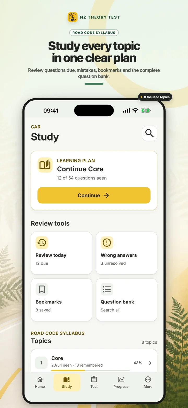 NZ Theory Test 2026 screenshot 3