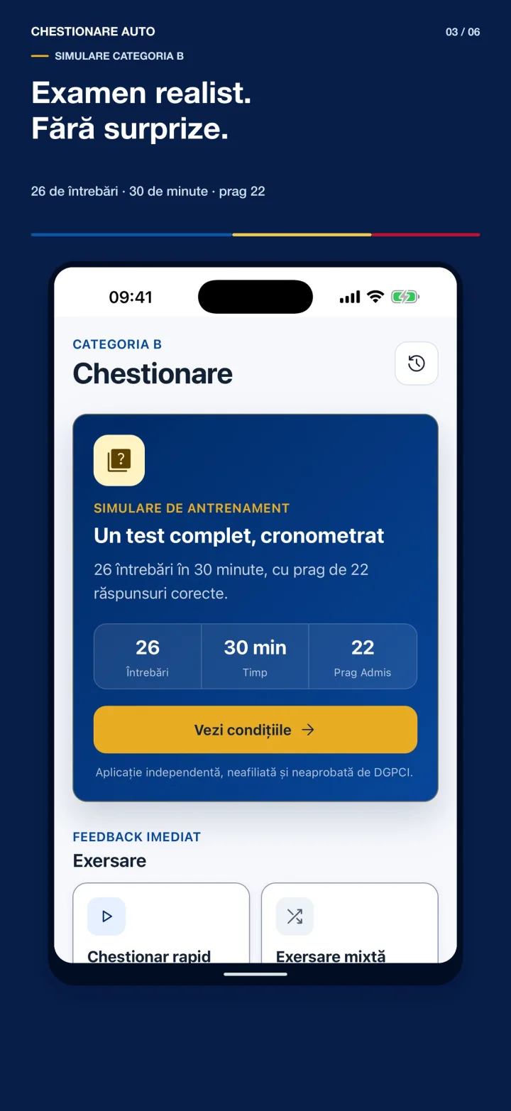 Chestionare Auto România 2026 screenshot 2